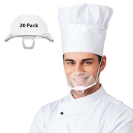 Anti-Fog Mouth Shield, Hygienic Filmed Shield & Individual Packaged, Restaurant, Day Spas & Salons, 