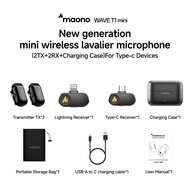 ไมค์ Maono T1 mini Wireless Lavalier Microphone AI Noise Cancelling Microphone Mini Mic with Maono L