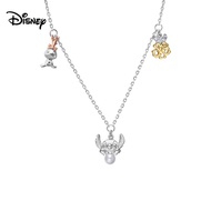 Disney Stitch Fashion S925 Silver Bracelet Necklace Set Birthday Gift Holiday gift
