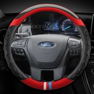 Da Sợi Carbon Vỏ Bọc Vô Lăng Ô Tô Cho Ford Ranger 2016 2017 2018 2019 Everest 2016 2017 2018 2019 Ph