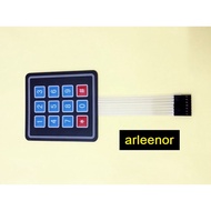 3x4 matrix membrane keypad