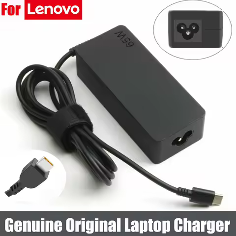 Original 65W 20V 3.25A Type C AC Adapter Laptop Charger for Lenovo ThinkPad T480 T480s T580 X280 X38