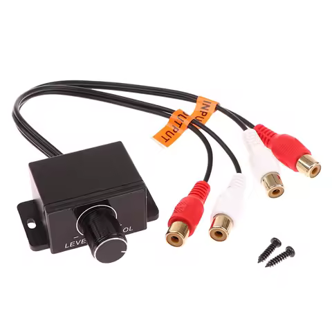 1PC Car Amplifier Volume Regulator Speaker Bass Controller Car Audio Amplifier Sound Adjuster Subwoo