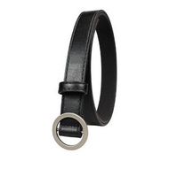 無孔女士腰帶百搭休閒褲帶皮帶（圓扣無孔【2.5cm寬】 長：110cm）