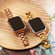 Apple watch - 經典亮面拼接不銹鋼(縮腰)蘋果錶帶