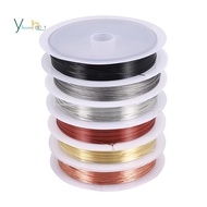 6 Pack Jewelry Beading Wire for Jewelry Making Supplies and Craft (24 Gauge)