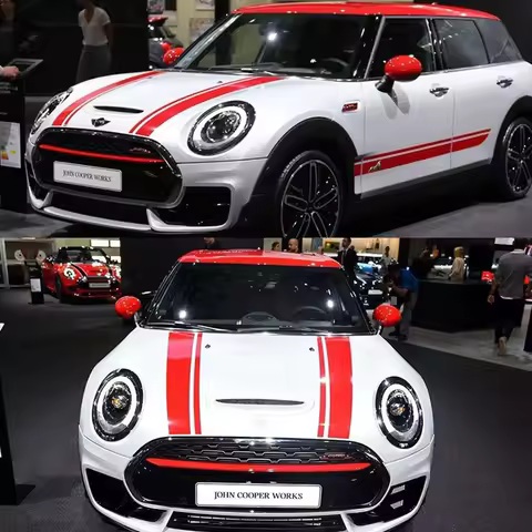 Car Engine Hood Trunk Body Side Skirt Stripes Auto Decals Vinyl Stickers For Mini Cooper S JCW F54 C