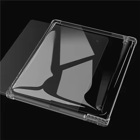 For Kobo Libra H2O e-Reader Case with Pen Slot Transparent Airbags Soft Silicone TPU Protection Shoc