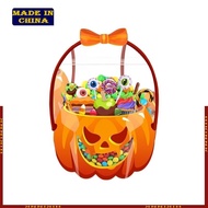 HIk Halloween Pumpkin Candy Basket Plastic Candy Containers Chocolate Sweet Storage Basket For Hallo