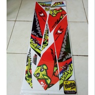 MERAH Striping/lis/sticker variation R15 "SHARK" red/biru white/army