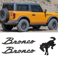 3D Decals Emblems for Bronco Fender Sticker Tail Label Letters Badge for Ford Bronco 2021 2022 2023 