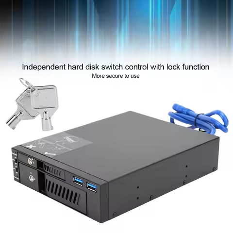 2.5/3.5 Hard Drive Enclosure Hard Disk Mobile Rack Case Dual‑Disk Optical Drive Extraction Box 2.5/3