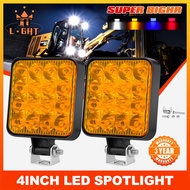 ♛COLIGHT 3inch Mini LED Work Light Four Colors White Yellow Blue Red Color Motorcycle Lights Spot Fl