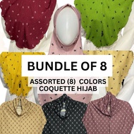 AC Alfaro Set (8pcs) Ribbon Instant Hijab (with chin cover)