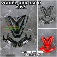VGRILL AND WINGLET PACKAGE CBR 150R 2021 2022 2023 K45R ALL NEW CBR 150 R 2021WINGLET CBR 150R 2021 