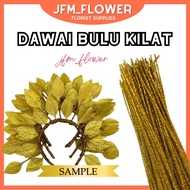 [RM4.50/PKT] **100PCS/PKT** 3MM Dawai Bulu Ikat/Dawai Bunga/Dawai Ikat/Dawai Emas Tinsel Kilat