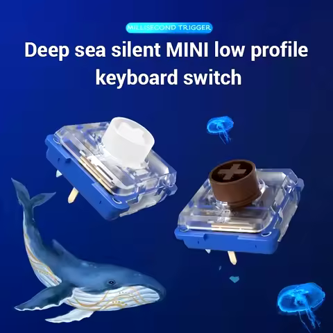 Kailh Deep Sea Silent Low Profile Keyboard Switch Mechanical Keyboard Switch for Deep Sea Island Wha