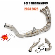 For Yamaha MT09 MT-09 Tracer 9 900 GT XSR900 2024 2025 Motorcycle Exhaust Escape Moto Slip On Front 