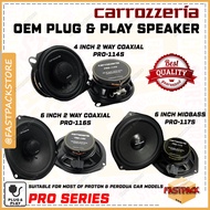 🔊 Carrozzeria OEM Plug & Play Speaker 4 Inch 2 Way Coaxial Speaker 6 Inch Mid Bass Speaker Suitable 