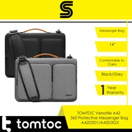 TOMTOC Versatile A42 360 Protective Messenger Bag A42D3D1/A42D3G3- 14Black,Grey