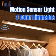 Ornas store TH  thin 3 Color Motion Sensor Night light indoor USB rechargeable LED under cabinet lig