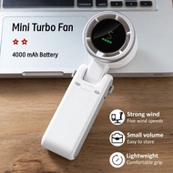 Outdoors Fan 4000 MAh Turbo Mini Fan Rechargeable Handheld Portable Electric Jet Hand Strong N607