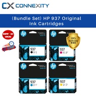 [Bundle Set] HP 937 Original Ink Cartridge HP 937 Black Cyan Magenta Yellow HP OfficeJet Pro 9110 91
