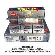 HONDA Iridium LaserBUSI NGK Original Jazz HRV CRV BRV Brio Freed Mobilio IZFR6K13HONDA