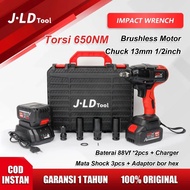 Mesin pembuka baut ORIGINAL Impact JUMBO JLD 650 nm 88 volt untuk buka  roda ban truck mobil motor c