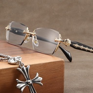 KL8013 1pc Metal Squared Frame Blue Light Blocking Presbyopia Restoring Ancient Unisex Men Women Cor