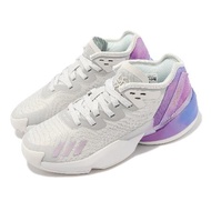 adidas 籃球鞋 D.O.N. Issue 4 J 大童鞋 女鞋 灰 紫 藍 渲染 Dream it HR1785