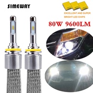 2pc car LED H7 H11 light D2H D2S D1S D4S H4 headlight 6000K 12V LED H8 fog light