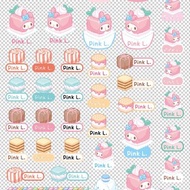 Pink and Blue × Sanrio 三麗鷗聯名立體水晶貼紙 美樂蒂