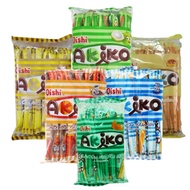 1 box = 10 packs of Oishi's Akiko sticks in many flavors