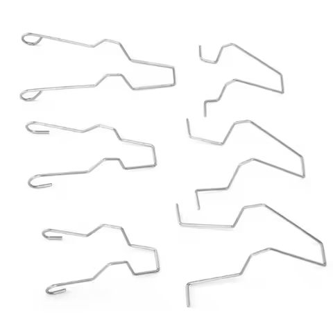 6Pcs Car Headlamp Light Bulb Retainer Spring Clips Buckles Metal Headlight Bulb Spring Clips For H1 