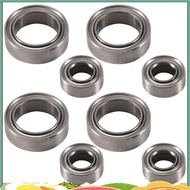 8Pcs Ball Bearings 4X8X3mm 8X12X3.5mm for   E18  1/18 RC Car Spare Parts A949 A959 A969 A979 A959-B 