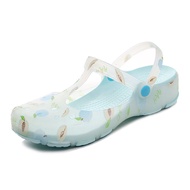 Slipper women Jelly Beach Shoes Non-slip thick sole slippers Soft-sole jelly shoes