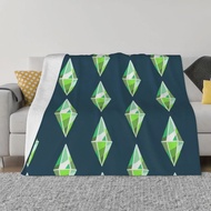 Sims 4 Plumbob Throw Blanket Stuffeds halloween decorative Blankets