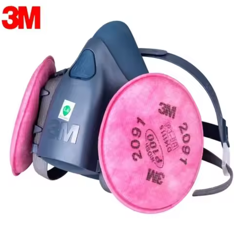 3M 7502 Respirator Mask Protective Mask Industry Painting Spray Dust Gas Mask With 3M 501 5N11 6001C