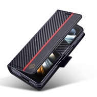 Fiber Pattern Casing Samsung Galaxy Z Fold 3 4 5 6 Fold3 Fold4 Fold5 Fold6 Case Magnetic Phone Cover