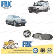 FBK Disc Brake Pad Front  FD2170MS -  Lexus LX470 UZJ100 Toyota Land Cruiser HZJ78 Ninja King HDJ 10