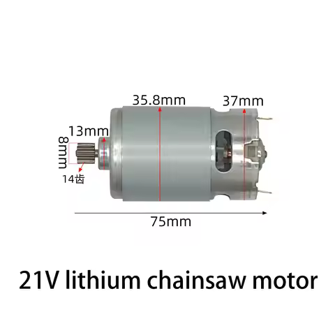 RS550 DC Motor 21V 8.2mm 14 Teeth Gear Micro Motor RS 550 28000RPM Electric Saw Motor for Mini Recha