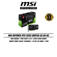 MSI GeForce RTX 3050 Ventus 2X 6G OC Graphics Card (6GB GDDR6/Boost Clock 1492MHz/2306 CUDA Core)