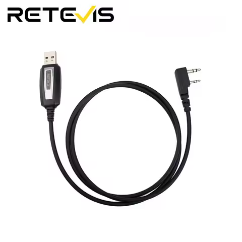 Walkie Talkie Two-pin USB Programming Cable For Kenwood Baofeng UV-5R UV-82 RETEVIS H777 RT22 RT15 R