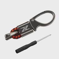 Kawasaki | Motorcycle KeyChain 360 Degree Rotating Horseshoe Buckle Hand Woven Leather for Kawasaki 