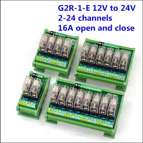 Original imported genuine Omron relay module G2R-1-E 12V to 24V input 2-24 channel 16A one open and 