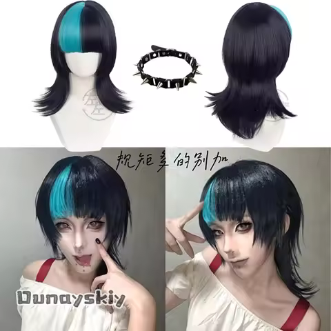 aBc01 Anime Hoshi Kirara Cosplay Costume 45cm Wig Heat Resistant Synthetic Hair Roleplay Costume Acc