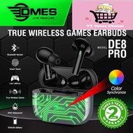 100% Authentic DMES DE8 PRO True Wireless Games Earbuds with Charging