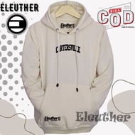 Men's Hoodie Sweater Eleuther DistroWanita Cream Color Cream Hoodie with Cartersville Black Screen P