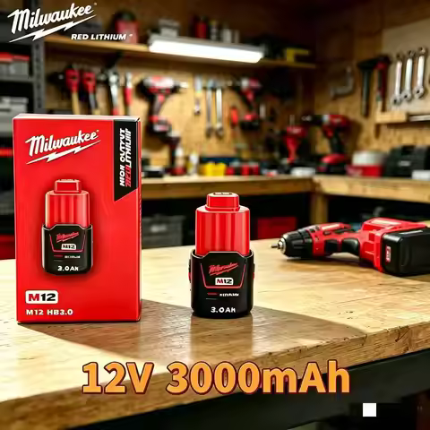 Milwaukee M12 12V 3AH Lithium Battery M12HB2 M12HB3 High Output Battery Pack 48-11-2402 48-11-2411 F